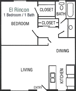El Rincon - One Bedroom / One Bath*
